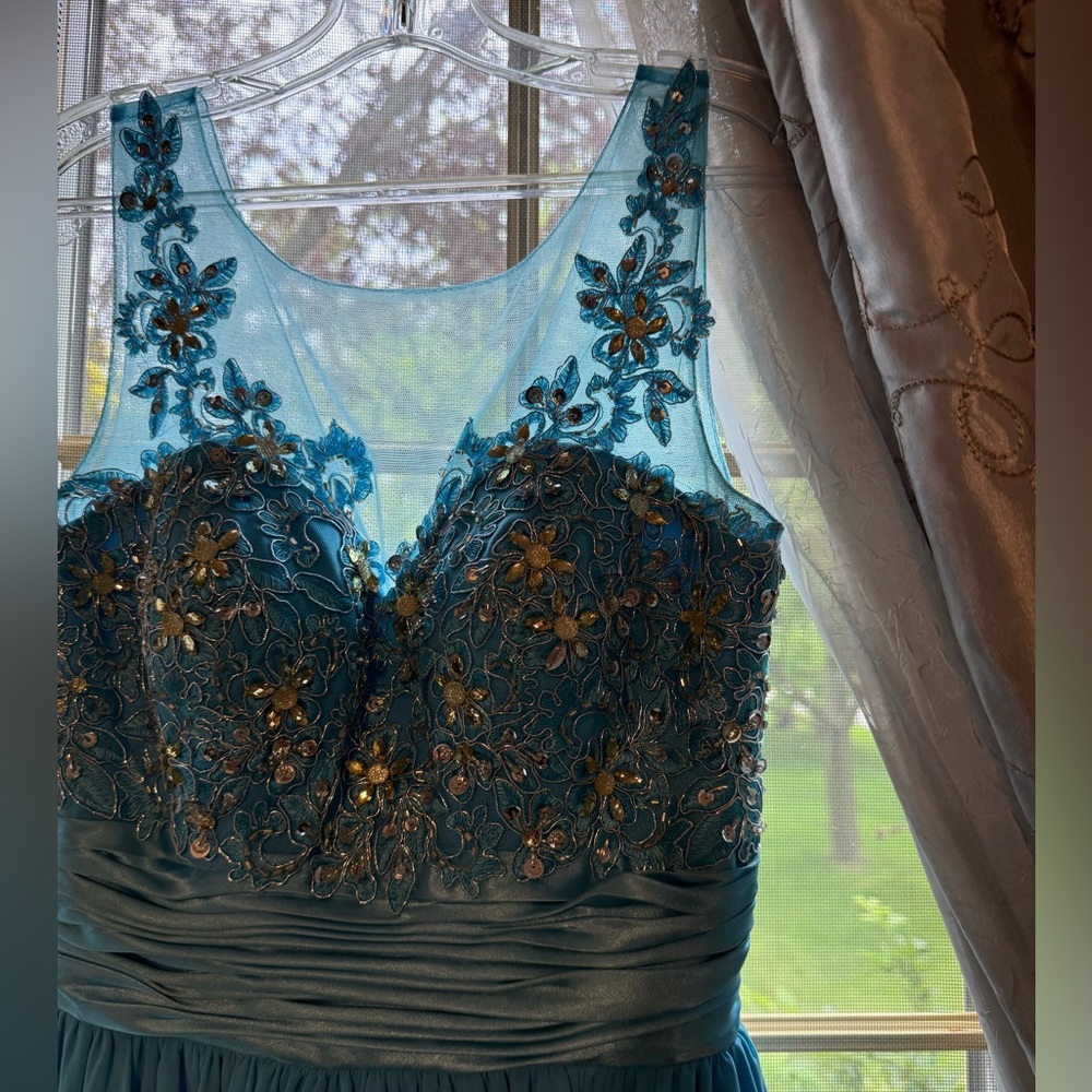 Blue homecoming dress